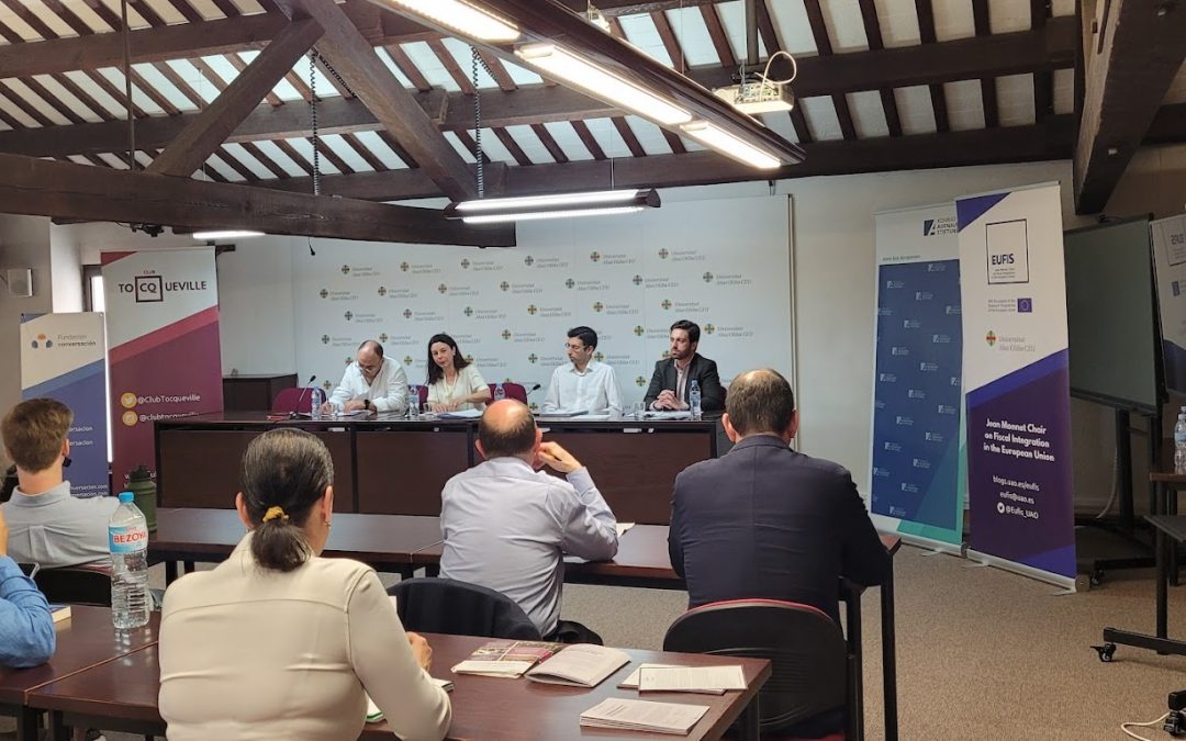 Diálogo “Policrisis y Unión Europea” con Juan Antonio Cordero, Rafael Martínez y Juan Ángel Soto