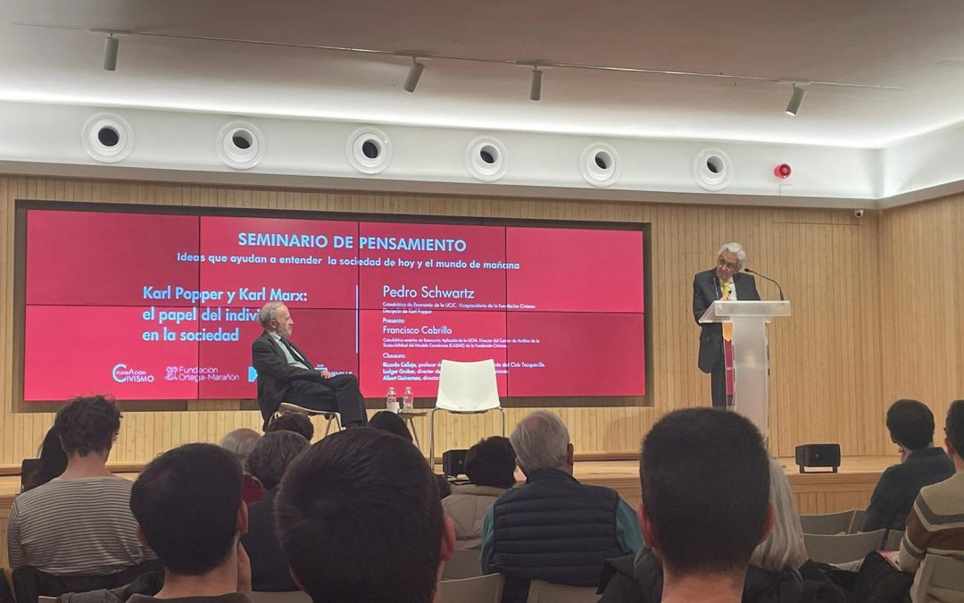 Seminario «Karl Popper y Karl Marx: el papel del individuo en la sociedad» con Pedro Schwartz