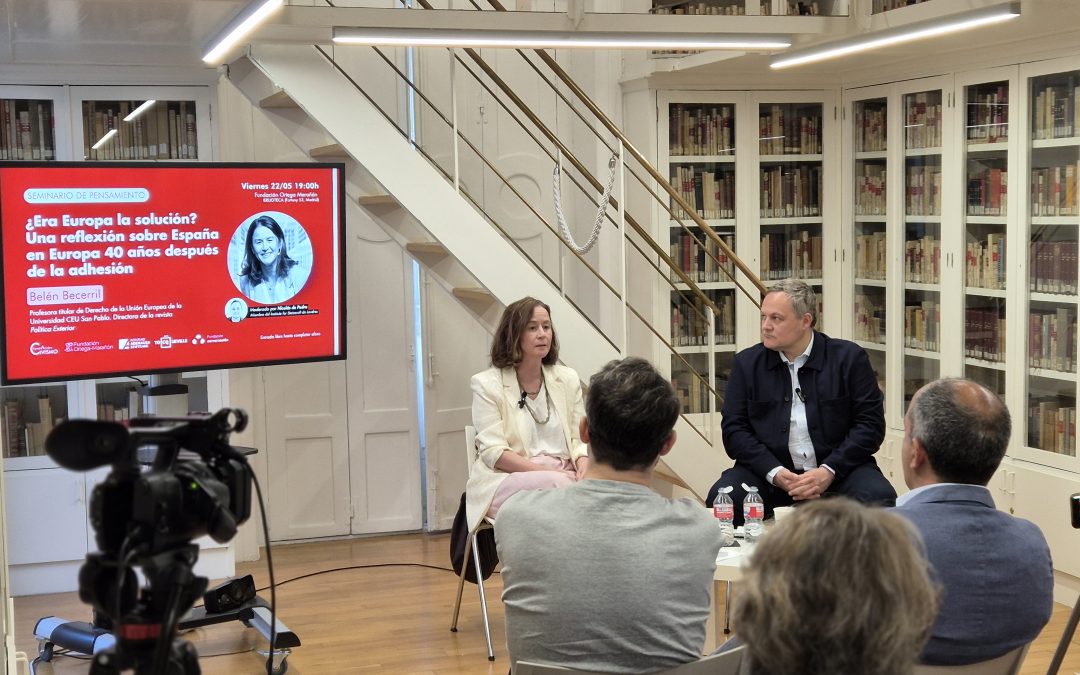 Seminario «¿Era Europa la solución? Una reflexión sobre los 40 años de España en Europa», con Belén Becerril